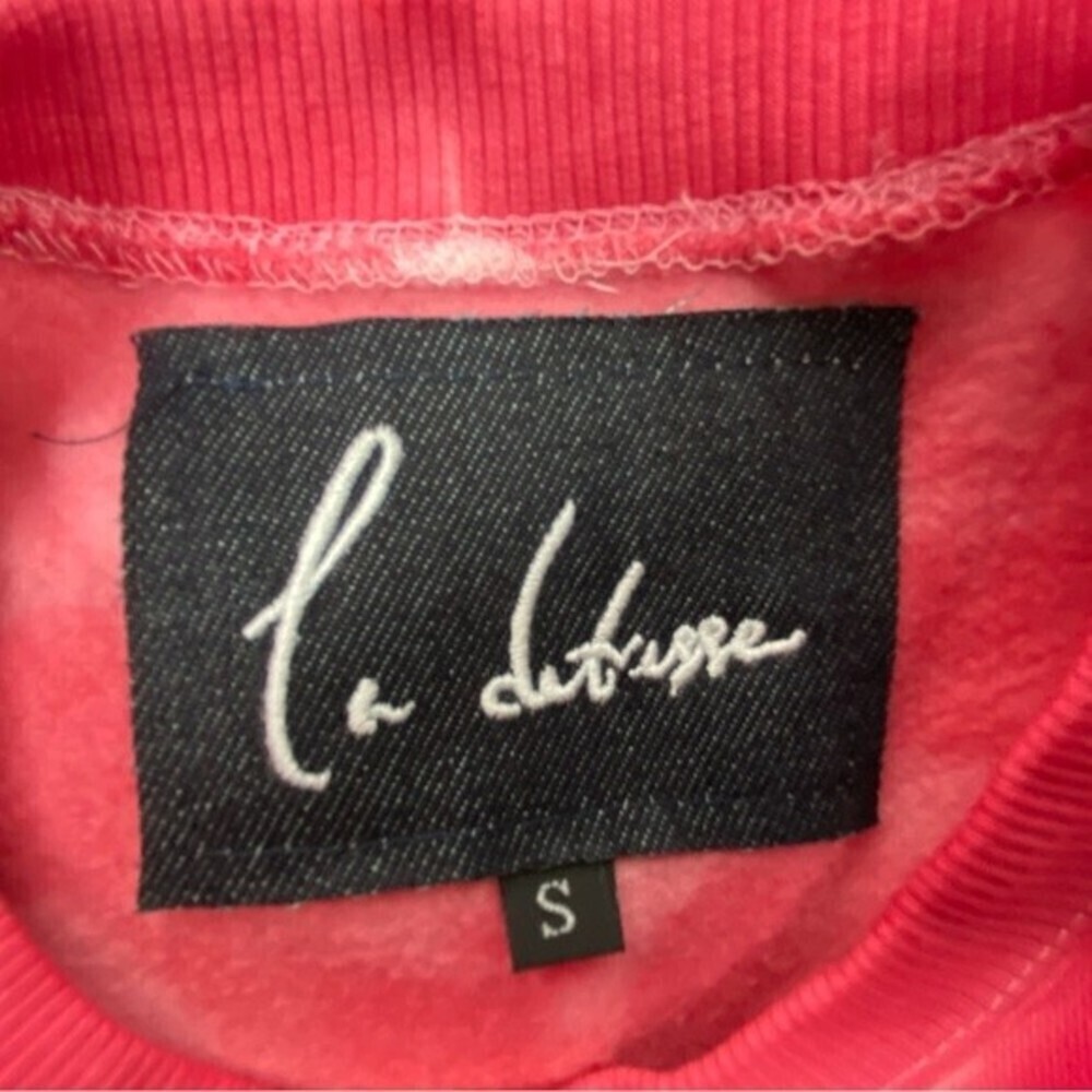 La Detresse Sweatshirt Womens Tie Dye LOrange Pullover - NEW - Picture 5 of 7